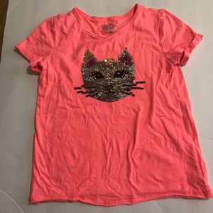 Girls flip sequin shirt